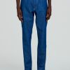 Homme fursac Pantalons | Pantalon 5 Poches En Serge De Coton Bleu