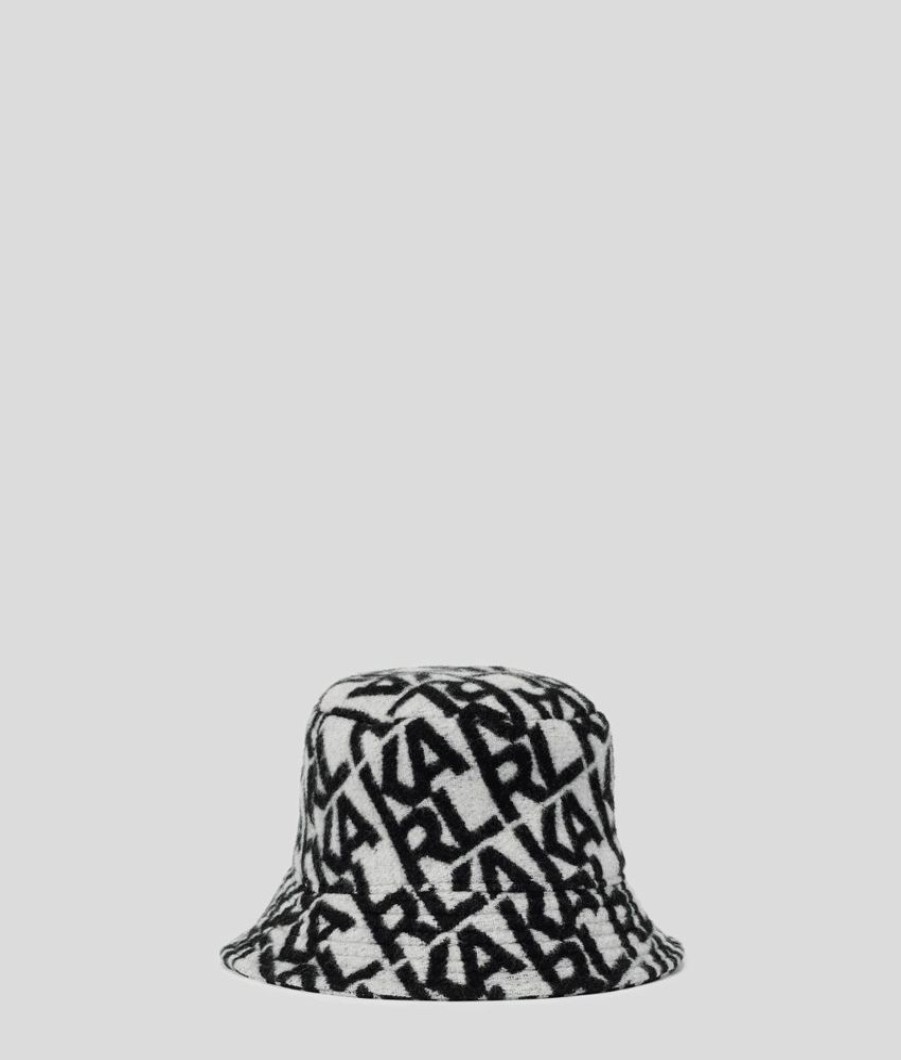 Femme karl lagerfeld Casquettes, Chapeaux & Bonnets | K/Karl Knit Bucket Hat Gris