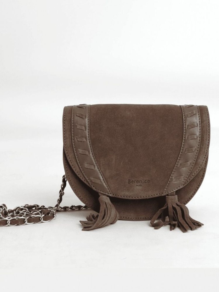 Femme berenice Sacs | Suede Saddle Bag Marron