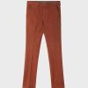 Homme figaret Costumes | Chino Maxence En Coton Terracotta Rouge