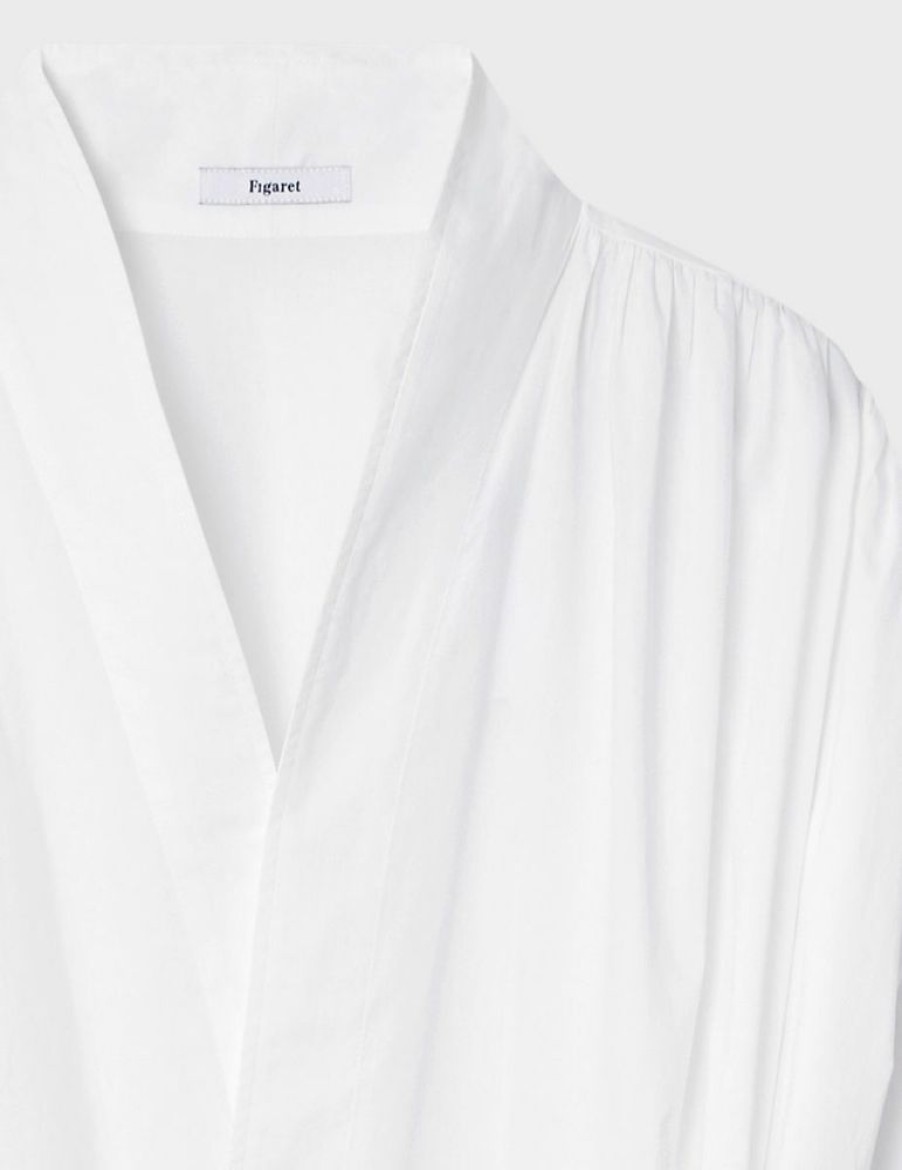 Femme figaret Chemises & Blouses | Chemise Facon Kimono Djamila He Blanc