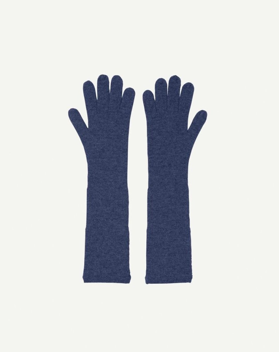 Femme eric bompard Gants | Longs Gants - Accessoires - Indigo Bleu