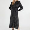 Femme claudie pierlot Robes & Jupes | Robe Longue A Motifs Geometrique Gris