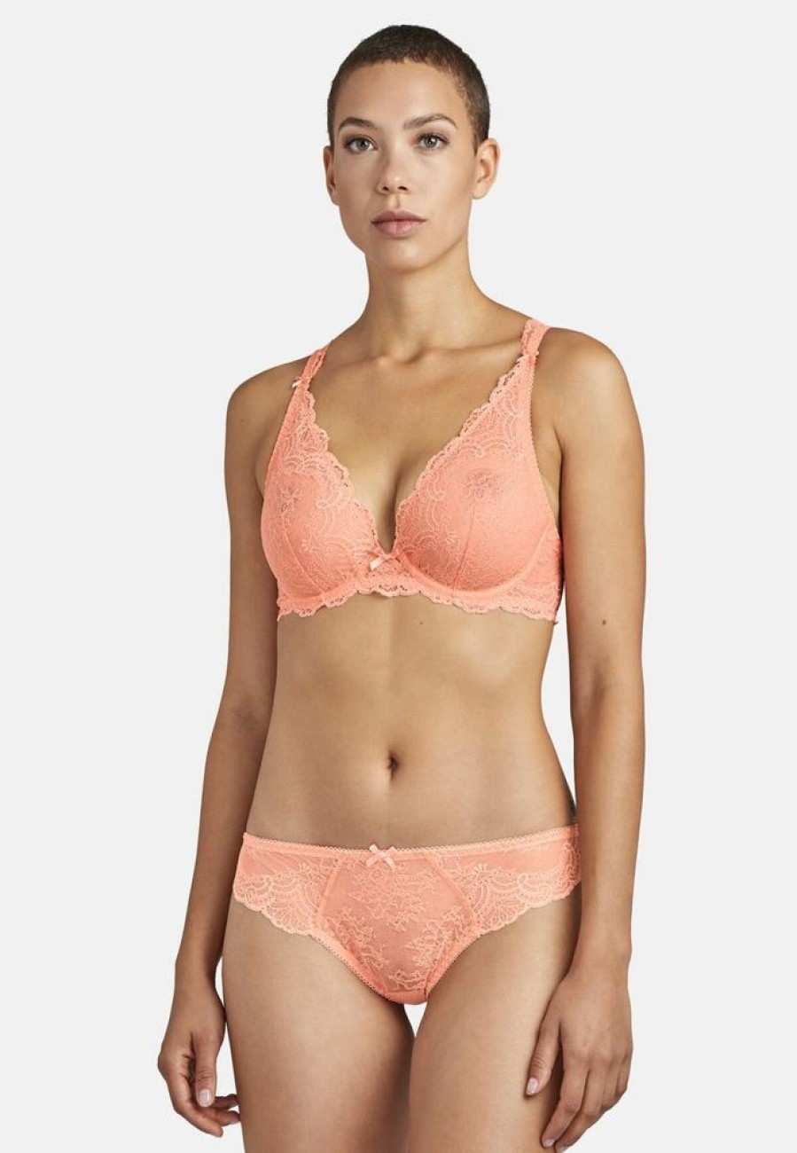 Femme aubade Soutien-Gorges | Soutien-Gorge Triangle Avec Armatures Danse Des Sens Orange