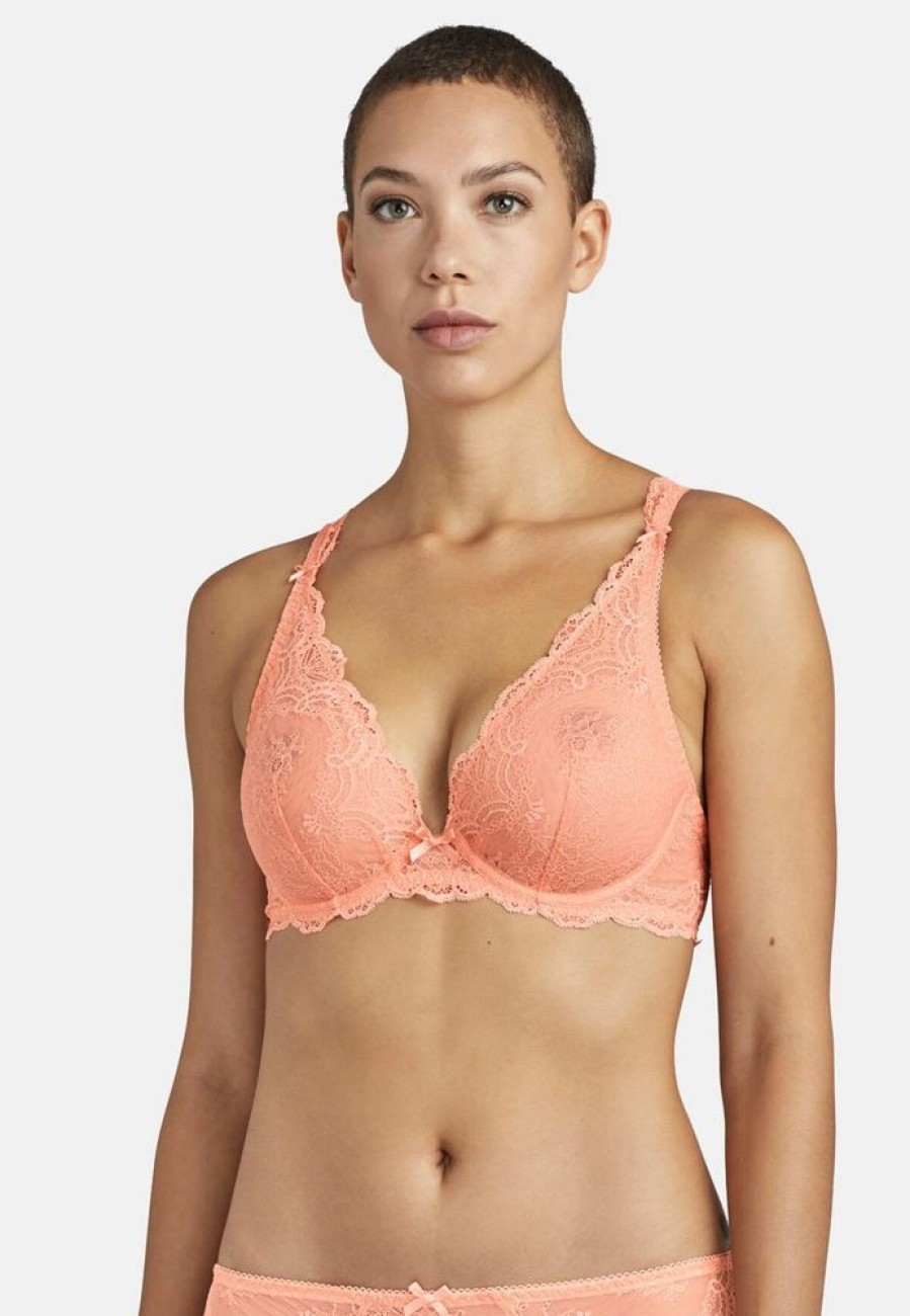 Femme aubade Soutien-Gorges | Soutien-Gorge Triangle Avec Armatures Danse Des Sens Orange