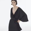 Femme the kooples Robes & Jupes | Robe Kimono Courte Noir