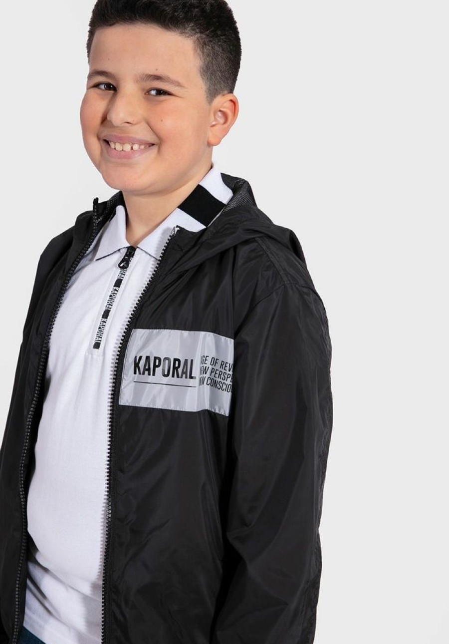 Enfant kaporal Pulls & Gilets | Veste Coupe-Vent Regular Garcon Noir