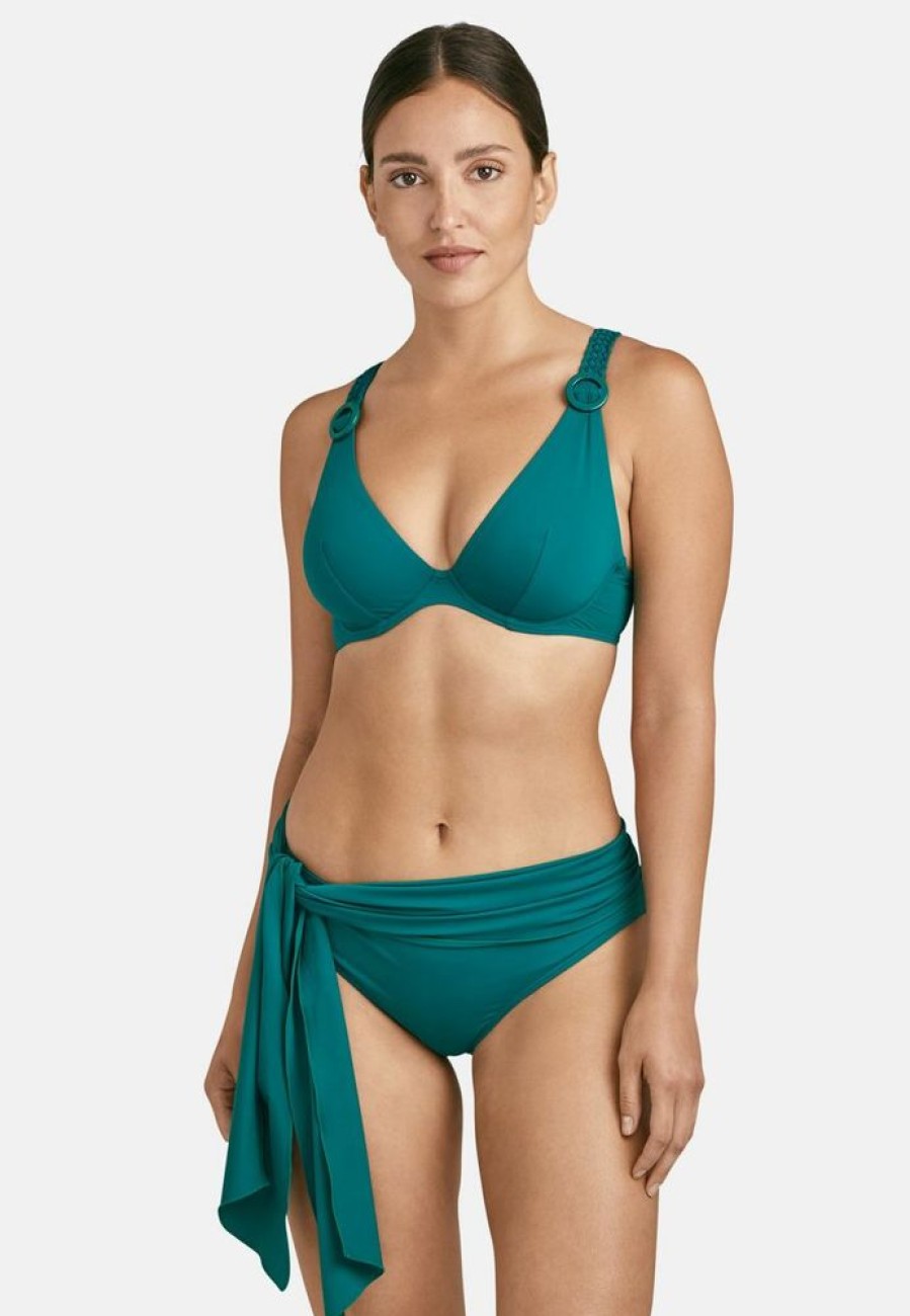 Femme aubade Maillots De Bain | Haut De Maillot De Bain Triangle La Plage Ensoleillee Vert