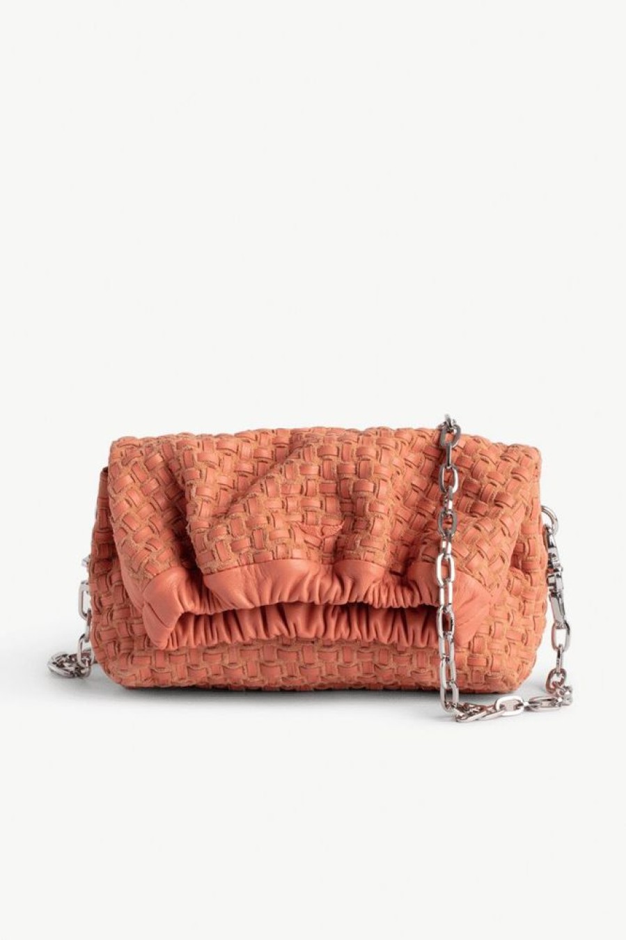 Femme zadig&voltaire Pochettes | Sac Rockyssime Xs Orange