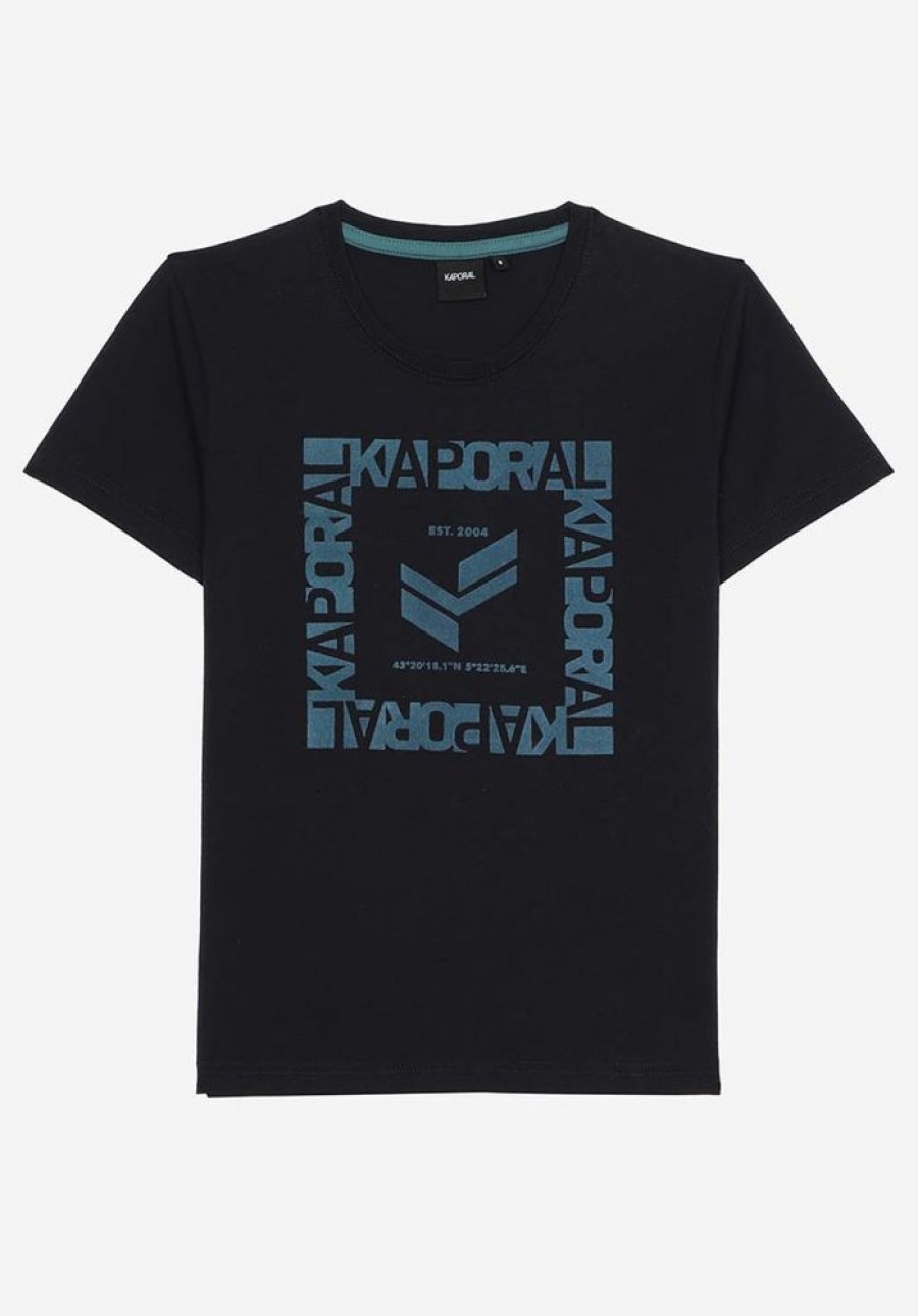 Enfant kaporal T-Shirts | T-Shirt Garcon En 100% Coton Bleu