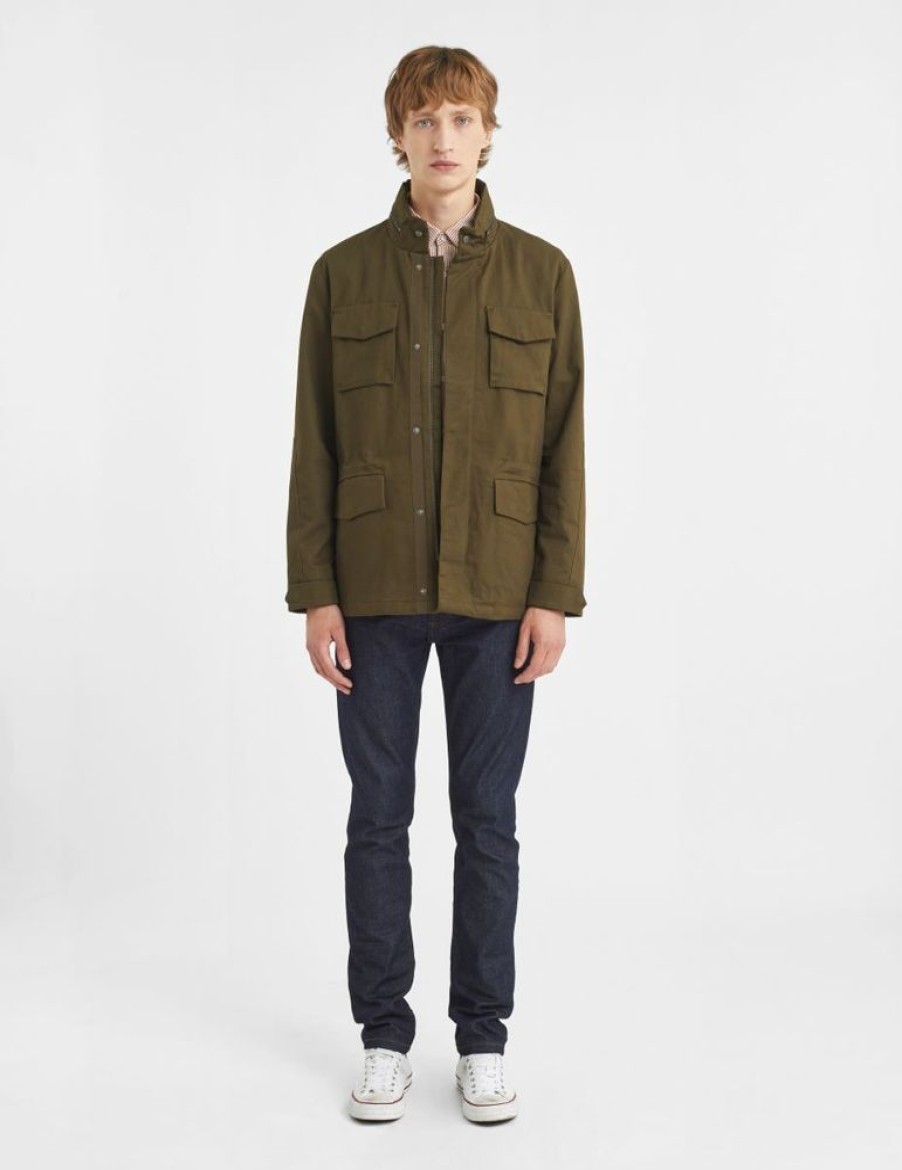 Homme figaret Manteaux & Vestes | Parka Brooklyn En Coton Kaki Vert