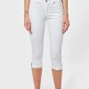 Femme kaporal Pantalons | Pantacourt/Corsaire Slim Femme Blanc