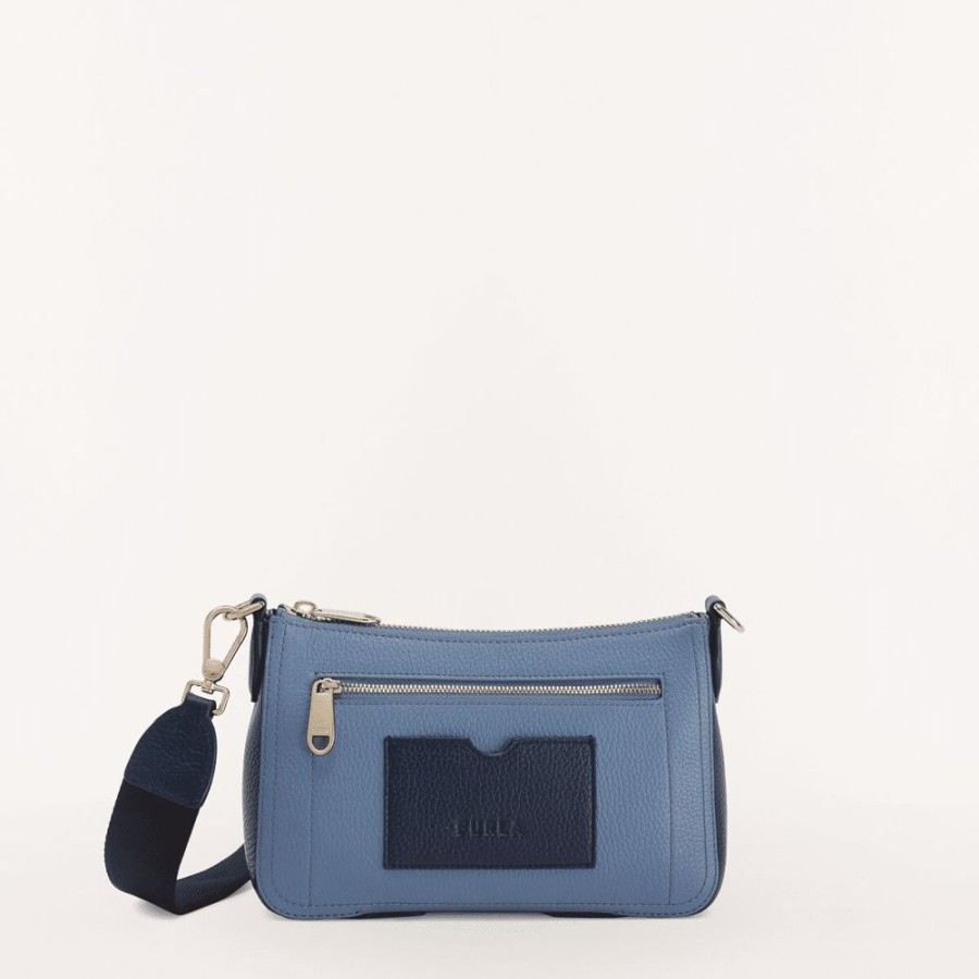 Femme furla Sacs | Atena S Crossbody With Pocket - Vitello Keria Colorblock Multicolore