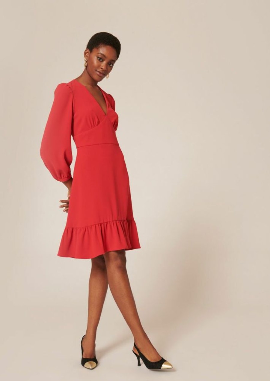 Femme tara jarmon Robes & Jupes | Robe Raiena Rouge