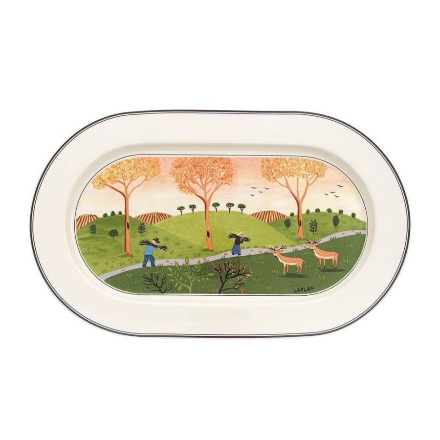 Maison villeroy & boch Art De La Table | Design Naif Plat Ovale 34 Cm Multicolore