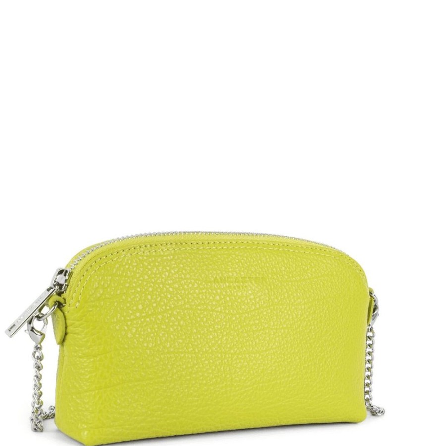 Femme lancaster Trousse De Toilette | Trousse Zippee Foulonne Pm Jaune