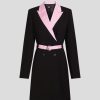 Femme karl lagerfeld Robes & Jupes | Blazer Dress Pink Belt Noir