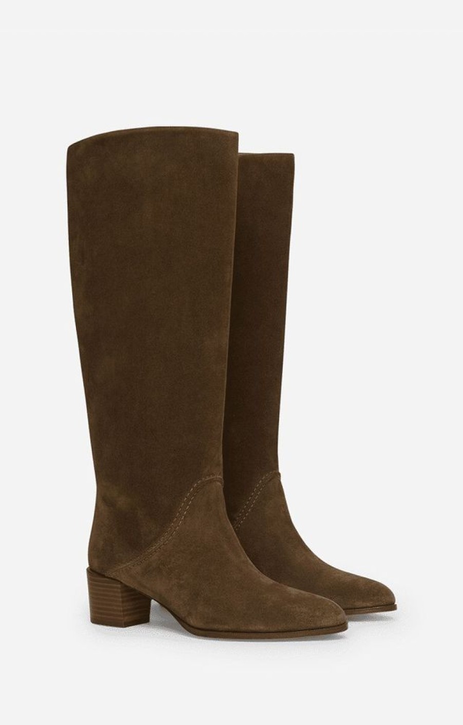 Femme vanessa bruno Bottes | Bottes En Nubuck Marron