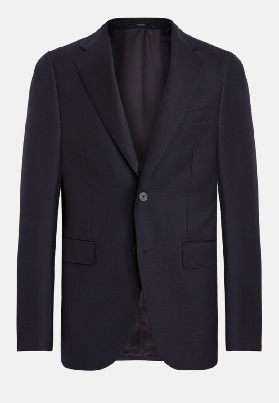 Homme boggi milano Costumes | Navy Wool Blazer Style Duomo Bleu