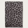 Femme eric bompard Echarpes & Foulards | Etole Imprime Leopard 180 Cm X 85 Cm - Accessoires - Anthracite Gris