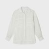 Femme figaret Chemises & Blouses | Chemise Oversize Denia Rayee E Ecru