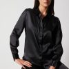 Femme notshy Chemises & Blouses | Chemise Soie Juny Noir