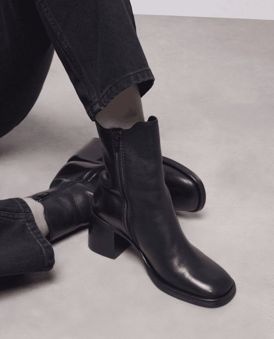 Femme the kooples Baskets | Bottines En Cuir Avec Zip