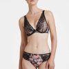 Femme aubade Soutien-Gorges | Soutien-Gorge Triangle Avec Armatures - Jusqu'Au Bonnet F Magic Garden Noir