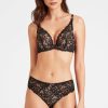 Femme aubade Soutien-Gorges | Soutien-Gorge Triangle Avec Armatures Mon Bijou Noir