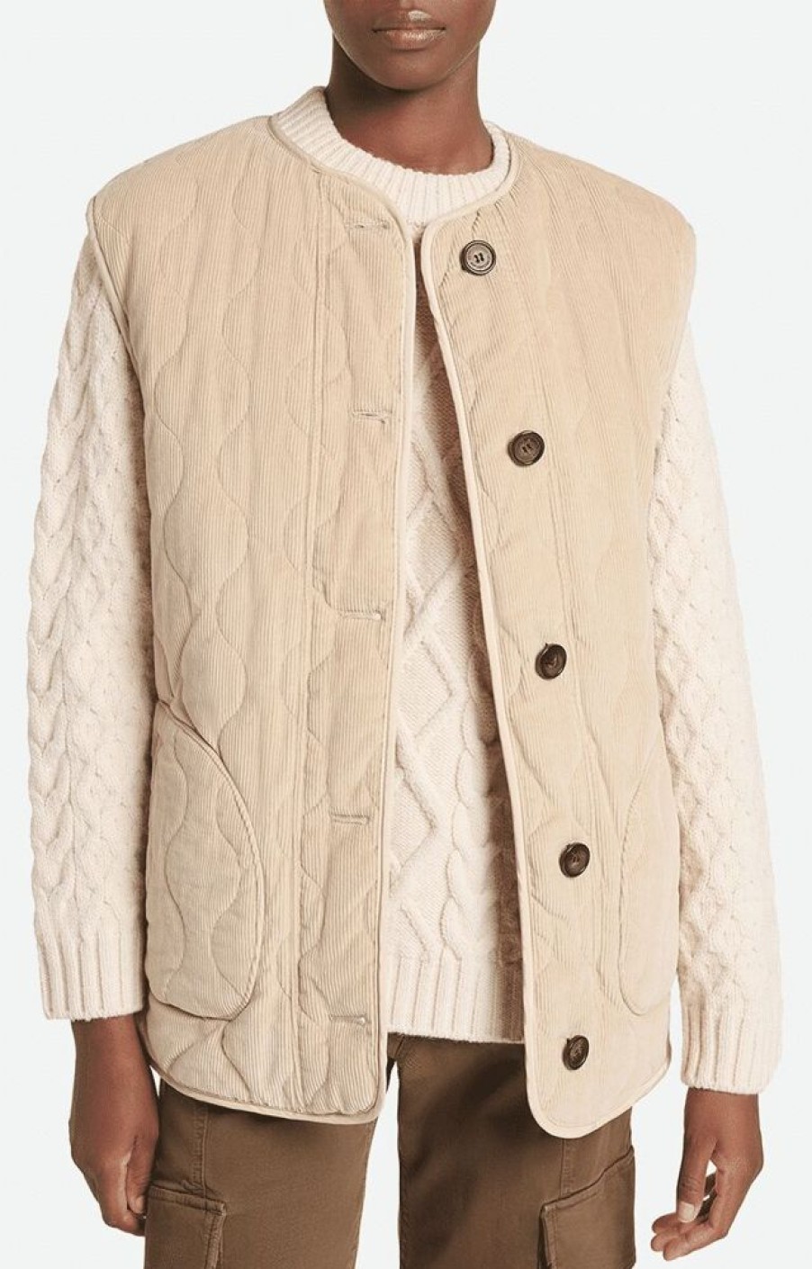 Femme vanessa bruno Manteaux & Vestes | Veste Valisoa Beige