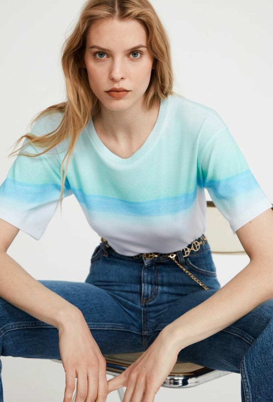 Femme claudie pierlot T-Shirts | T-Shirt Tie And Dye Multicolore