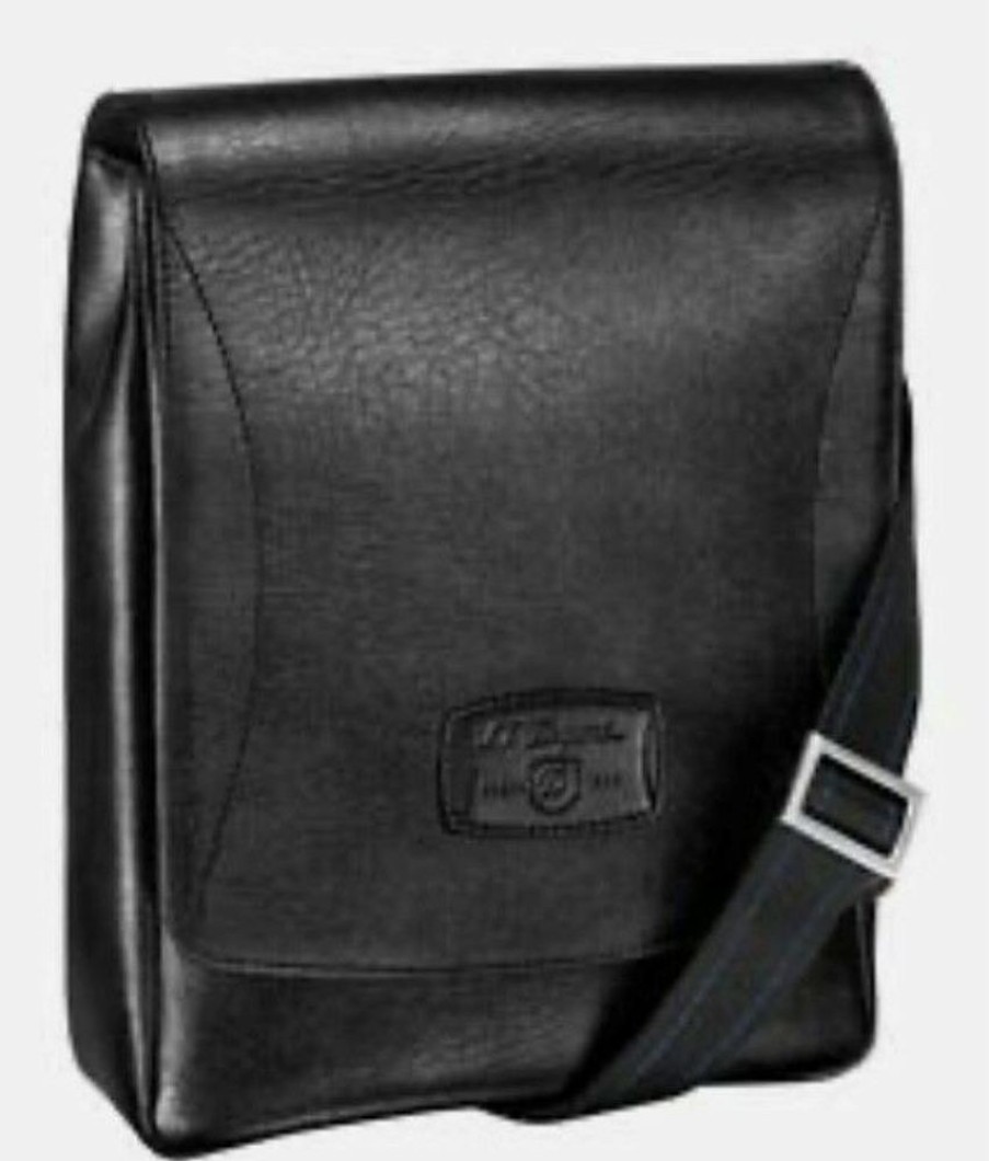 Homme s.t. dupont Pochettes | Sac A Rabat Magnetique Souple Line D Diamant Noir