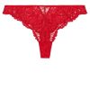 Femme aubade Culottes | Tanga Flowermania Rouge