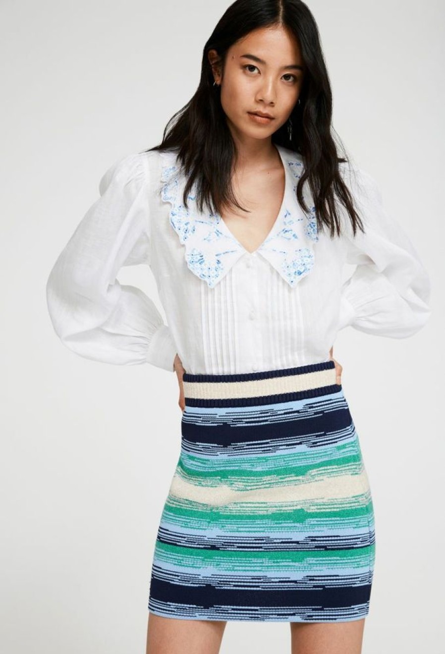 Femme claudie pierlot Robes & Jupes | Jupe Maille Tie And Dye Multicolore