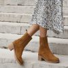 Femme berenice Bottines & Boots | Bottine Daim A Talons Marron