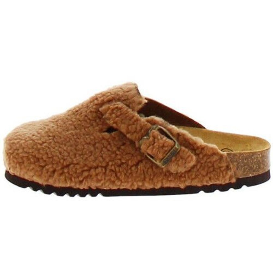 Femme scholl Sandales & Mules | Fae Mouton Synthetique Marron