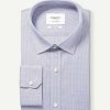 Homme figaret Chemises | Chemise Classique A Carreaux Marine Bleu