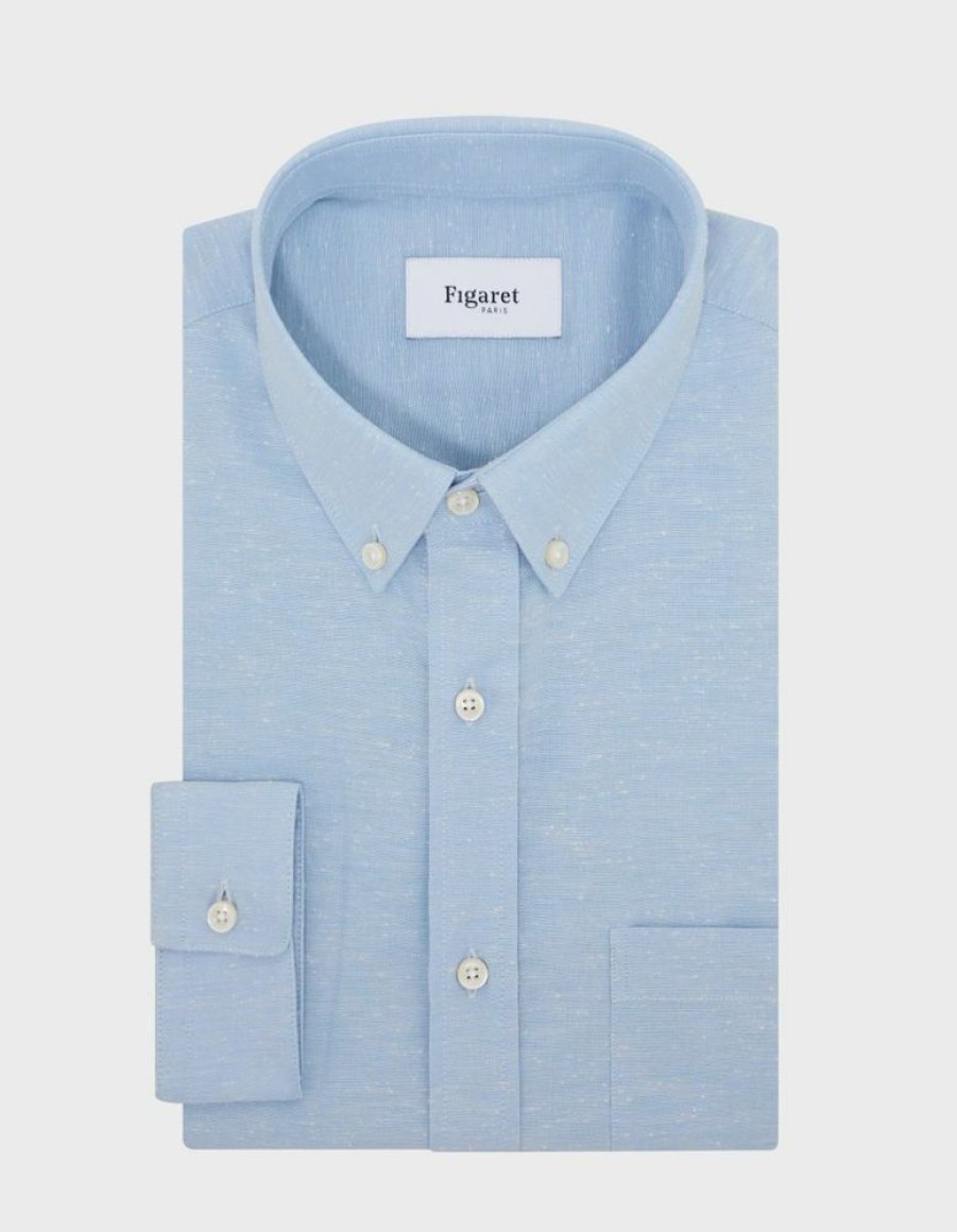 Homme figaret Chemises | Chemise Gabriel E Bleu