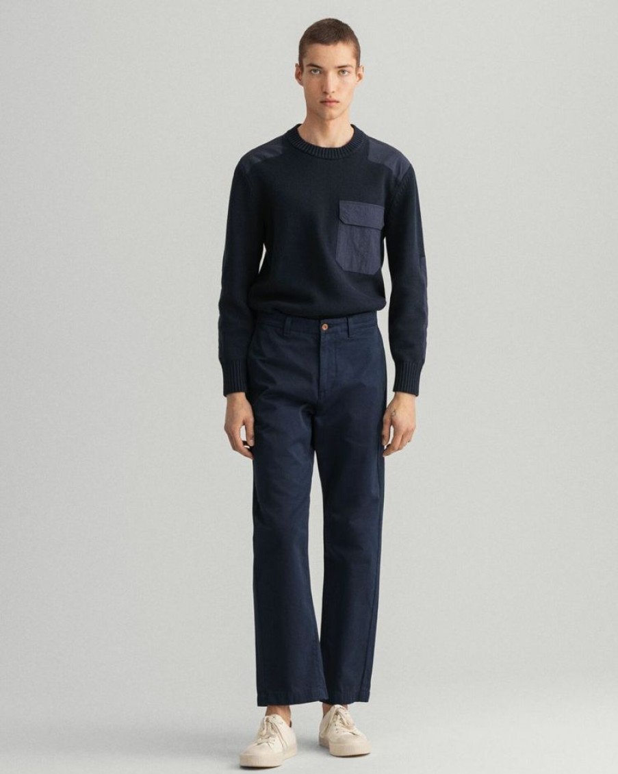 Homme gant outlet Pantalons | Straight Twill Chinos