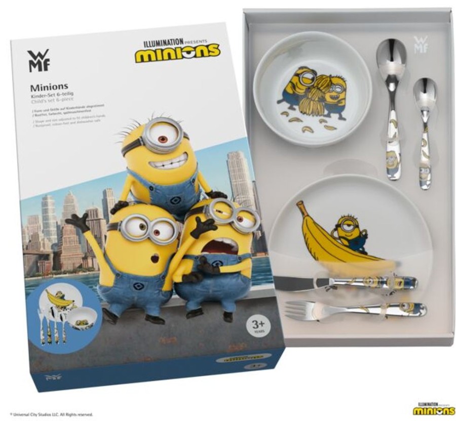 Maison wmf Art De La Table | Ensembde De Couverts Enfants Minions - 6 Pieces