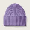 Femme eric bompard Casquettes, Chapeaux & Bonnets | Bonnet A Cotes - Accessoires - Agapanthe Violet