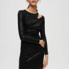 Femme maje Robes & Jupes | Robe Longue A Paillettes Es Noir