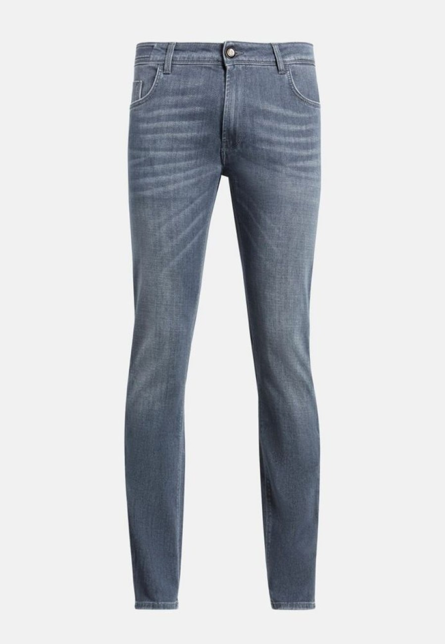 Homme boggi milano Pantalons | Jean En Denim Extensible Gris