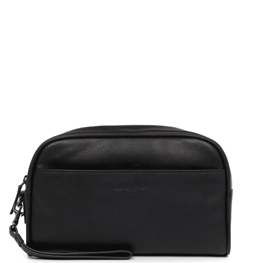 Homme lancaster Pochettes | Sac Reporter Zippee Atlas Noir