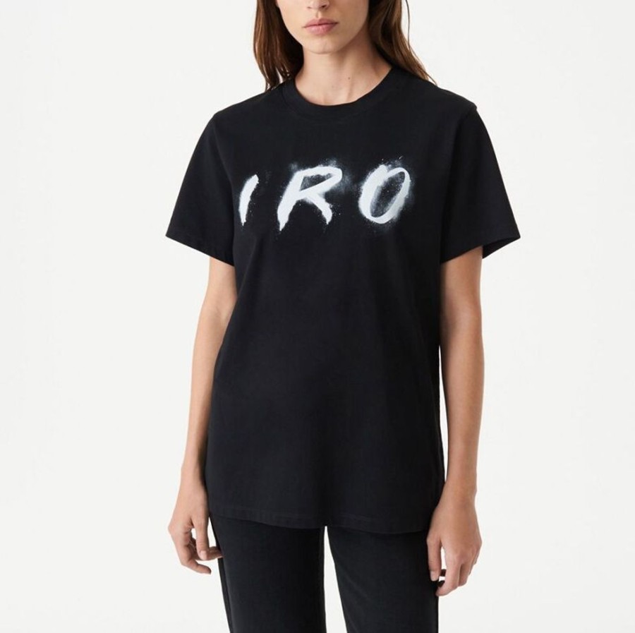 Femme iro T-Shirts | T-Shirt A Logo Iro Kireg Noir