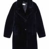 Femme zapa Manteaux & Vestes | Manteau Marlow-Peau Lainee Bleu