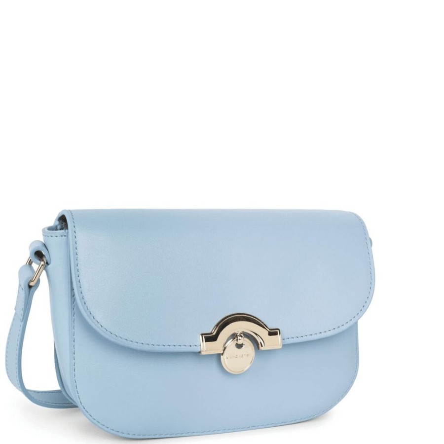 Femme lancaster Pochettes | Pochette A Rabat Avec Fermoir Paris Medaille Bleu