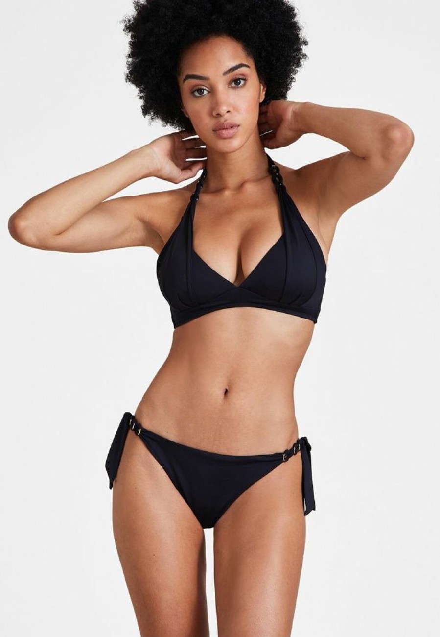 Femme aubade Culottes | Culotte De Maillot De Bain Mini-Coeur Ocean Cruise Noir