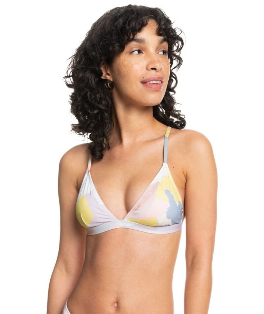 Femme quiksilver Maillots De Bain | Eqwx303078-Gen6 - Classic Bralette Top Jaune