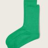 Femme eric bompard Chaussettes & Collants | Chaussettes Basses Unies - Accessoires Lagoon Vert